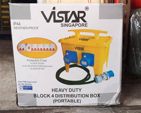 vistar portable power distribution box|vistar block 4 distribution box.